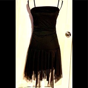 WRAPPER Y2K Black Chiffon Dress